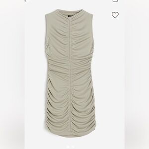 H&M gathered bodycon dress